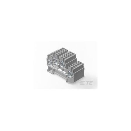 Te Connectivity Terminal Block, 20 A, 600 V AC, 12 AWG 2271558-1